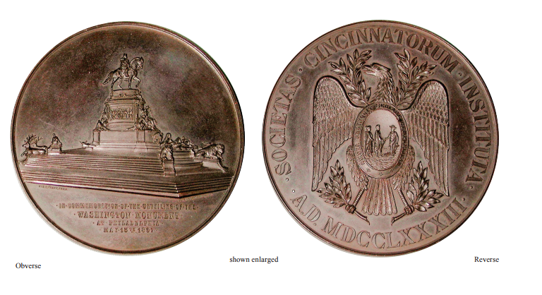 Four Dimensions of a Commemorative Medal: The Unveiling of Washington Memorial in Philadelphia