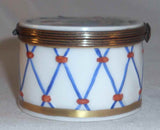 Limoges France Drum Shaped Box Commemorating 200th Bastille Day Exclusif Chamart