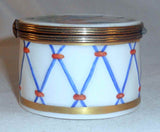 Limoges France Drum Shaped Box Commemorating 200th Bastille Day Exclusif Chamart