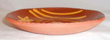 1992 L Breininger Redware Slip Decorated Small Plate 4th of July Stars & Stripes