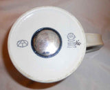 1976 Royal Copenhagen Large Annual Mug Sterling Silver Medallion Anton Michelsen