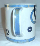 1972 Denmark Royal Copenhagen Large Pottery Mug Sterling Silver Button By Anton Michelsen Applied Handle