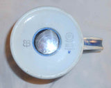 1972 Denmark Royal Copenhagen Large Pottery Mug Sterling Silver Button By Anton Michelsen Applied Handle