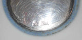 1972 Denmark Royal Copenhagen Large Pottery Mug Sterling Silver Button By Anton Michelsen Applied Handle