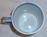 1972 Denmark Royal Copenhagen Large Pottery Mug Sterling Silver Button By Anton Michelsen Applied Handle