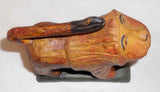 Carved Wood Polychrome Painted Schimmel-Style Folk Art Lion Dierwechter Sisters
