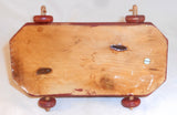 1977 Hand Carved Painted Wood Folk Art Cat on Wheels Toy Walter & June Gottshall