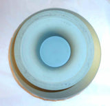 Early Green Wedgwood Jasperware Footed Console Bowl Women, Children, and Trees