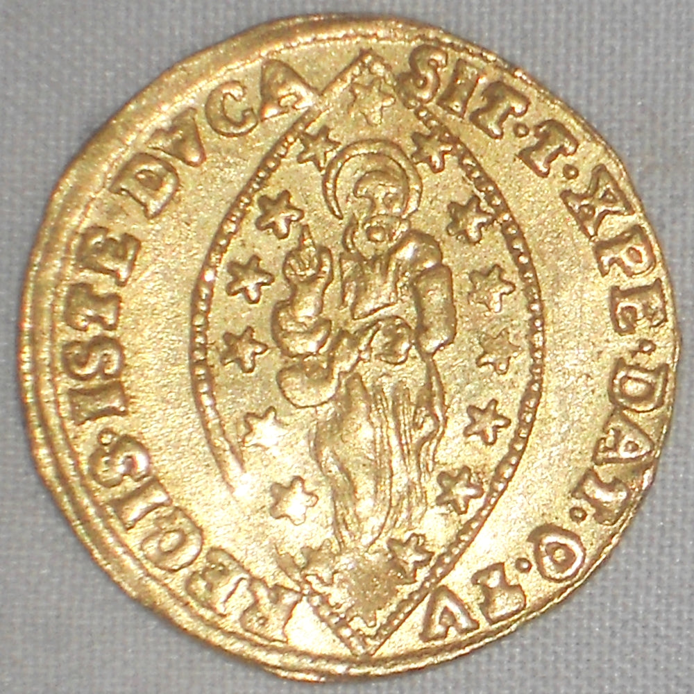 1763-1778 Gold Coin Venice Italy Zecchino or Ducat Alvise Mocenigo