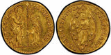 Beautiful Gold Coin Venice Italy Zecchino or Ducat Paolo Rainier ND (1779-1789) Friedberg 1434 MS 62