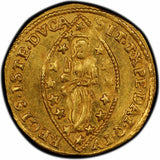 Beautiful Gold Coin Venice Italy Zecchino or Ducat Paolo Rainier ND (1779-1789) Friedberg 1434