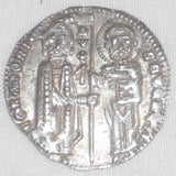Beautiful 1289-1311 Silver Coin Venice Italy Pietro Gradenigo Grosso Toned AU