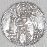 Beautiful 1289-1311 Silver Coin Venice Italy Pietro Gradenigo Grosso Toned AU