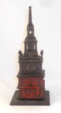 1876 Enterprise Painted Cast Iron Penny Bank Independence Hall Tower Phila PA