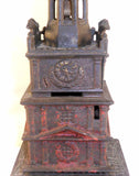 1876 Enterprise Painted Cast Iron Penny Bank Independence Hall Tower Phila PA