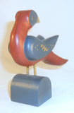 1985 Pennsylvania Folk Art Carved Painted Bird Looking Backwards By Alan Kohr