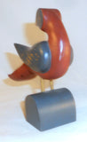 1985 Pennsylvania Folk Art Carved Painted Bird Looking Backwards By Alan Kohr