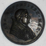 19th Century Restrike Papal State Bronze Medal Recognizing the Generosity of Pope Leo X