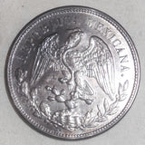 Mexican Crown Size Silver Coin Uncommon 1905 CN RP One or Un Peso Choice AU
