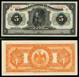 Banknote 1913 Bank of Chihuahua Mexico 5 Pesos Miner w/ Drill P# S132 PMG 65 EPQ
