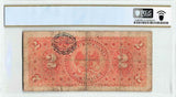 1913 Banco Nacional De Mexico two Pesos Banknote Series RO P #S256a PCGS F 12