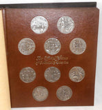 50 Pewter Medals Set Franklin Mint's "The Official History of Colonial America"