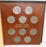 50 Pewter Medals Set Franklin Mint's "The Official History of Colonial America"