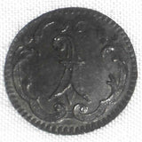 Beautiful Small Billon Coin ND 1750 One Rappen Basel City Switzerland Toned Unc.