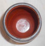 1997 Redware Crock Lead Glazed Sgraffito Tulip Horse & Soldier Decoration By Greg Shooner