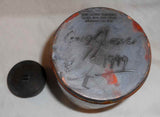 1999 Greg Shooner Lead Glazed Redware Tall Lidded Jar Slip Tulip Decoration