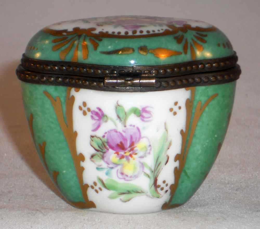 Antique Porcelain hotsell Trinket Box Vintage Hinged Ceramic Box