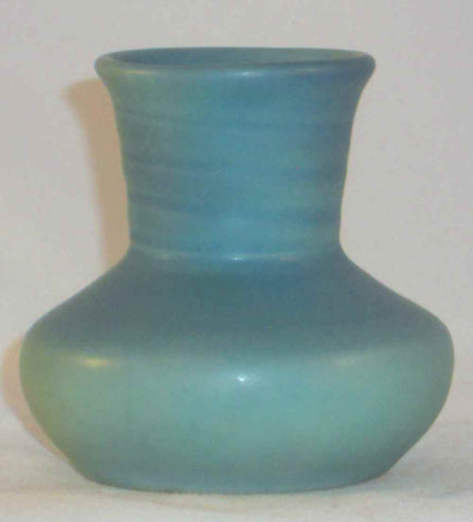 Beautiful Small Art Pottery Glazed Turquoise Colored Vase By Van Briggle Pottery