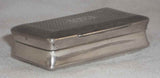 Antique Metal Rectangular Vinaigrette With Unusual Slide Grill Monogrammed GB