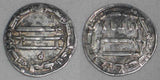 Abbasid Silver Dirham Islamic Coin Madinat al-Salam Al-Rashid 192AH Meem Obverse