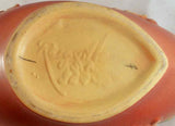 Beautiful Early 1950s Roseville Pottery Pink Apple Blossom Long Bowl 329-10"