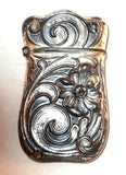 Antique Art Nouveau Sterling Silver Match Safe Vesta By Webster Co Floral Design