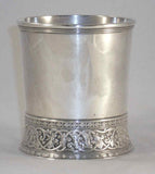 Antique Hallmarked Gorham Heavy Sterling Cup Decorated Base & Applied Handle