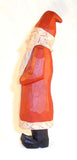 1994 Hand Carved & Painted Wood Folk Art Santa Figure By Jonathan Bastian