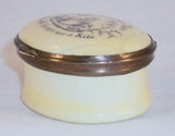 Antique Battersea Enameled Moto Patch Box Staffordshire England A Trifle Like This Should Secure Me a Kiss