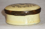 Antique Battersea Enameled Moto Patch Box Staffordshire England A Trifle Like This Should Secure Me a Kiss