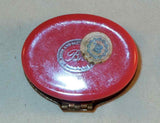 Bilston Battersea Enamels Motto Box "Long may you live and be Happy" England