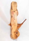 1999 Carved Lacquered Wood Small Bird Perched on Branch Lohnes Leavenworth, WA