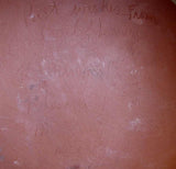 2004 Glazed Large Redware Sgraffito Decorated Charger Steve and Denise Dunkelberger Wedding by Lester Breininger