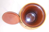 1991 Breininger Rare Glazed Double Wall Lidded Redware Jar Pierced Work Exterior
