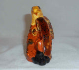 2000 Glazed Lester Breininger Redware Patriotic Figurine Spread Wing Eagle Canons Shield
