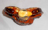 2000 Glazed Lester Breininger Redware Patriotic Figurine Spread Wing Eagle Canons Shield