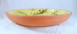 1981 Breininger Redware Sgraffito Plate Bird Tulips Heart Start Day With a Smile