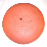 1981 Breininger Redware Sgraffito Plate Bird Tulips Heart Start Day With a Smile