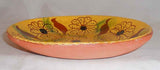 1992 Lester & Barbara Breininger Limited Ed. Redware Plate Flowers and Leaves