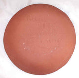 1986 Breininger Redware Sgraffito Decorated Pie Plate American Spread Wing Eagle
